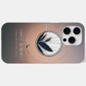 抽象芸術ラインアートサークルロゴ – ミニマリスト Case-Mate iPhoneケース (裏面 (横))