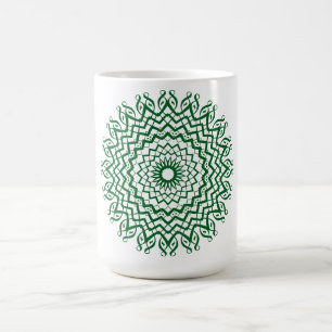 抽象芸術ラインアートマンダラコーヒーマグ コーヒーマグカップ