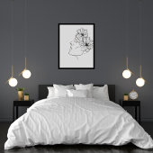 抽象芸術ラインアート ポスター