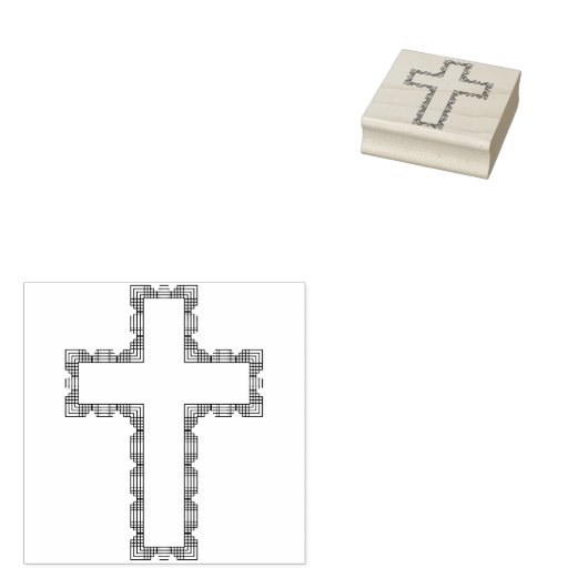 抽象芸術ラインクロスアートスタンプ ラバースタンプ (押印)