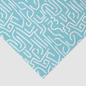 抽象芸術ライン130318 – ロビン卵ブルーの白 薄葉紙 (詳細)