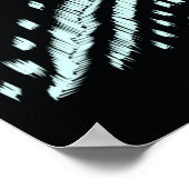 抽象芸術ライン、美しいイカットシームレスなパターン、B ポスター (角)