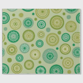 抽象芸術ラウンドオーナメントのシームレスなヴィンテージパターン。 ラッピングペーパー (フラット)
