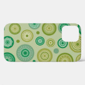 抽象芸術ラウンドオーナメントのシームレスなヴィンテージパターン。 Case-Mate iPhoneケース (裏面 (横))