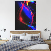 抽象芸術ラカラフルイツブラックキャンバス印刷 キャンバスプリント (インサイチュ (寝室))