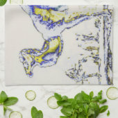 抽象芸術ラクダ….レプリカ キッチンタオル (折り畳み)