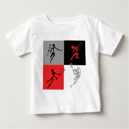 抽象芸術ラクロス ベビーTシャツ