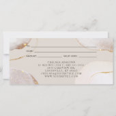 抽象芸術ラグジュアリーウォーターカラーギフト証明書 (裏面)