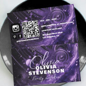 抽象芸術ラグジュアリーグラムパープル美しいコンサルタント 名刺