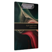 抽象芸術ラグジュアリーブラックレッドグリーン金ゴールド事務所 クリップボード (右)