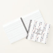 抽象芸術ラグジュアリー幾何学ファッションパターン ノートブック (内部)