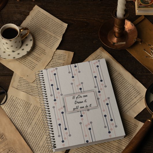 抽象芸術ラグジュアリー幾何学ファッションパターン ノートブック