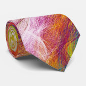 抽象芸術ラジアルパステルパターン ネクタイ (ロール)
