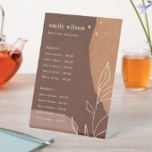 抽象芸術ラストオレンジの葉のサービス価格 台座サイン (インサイチュ)