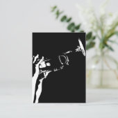 抽象芸術ラッパ葉書 ポストカード (スタンド正面)