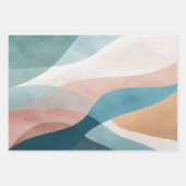 抽象芸術ラッピング紙フラットシートセット3 ラッピングペーパーシート (正面3)