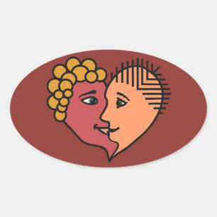 抽象芸術ラバーカスタムスのシール 楕円形シール