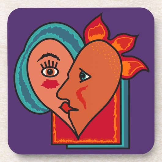 抽象芸術ラバーカスタムズコースター コースター (正面)