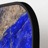 抽象芸術ラピスラズリブルー花崗岩 ピックルボールラケット (左詳細)