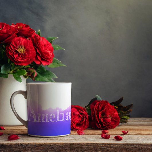 抽象芸術ラベンダーの水の色のパターンコーヒーマグ コーヒーマグカップ