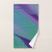 抽象芸術ラベンダーターコイズスミレ バスタオルセット (ハンドタオル)