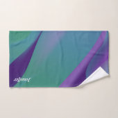 抽象芸術ラベンダーターコイズスミレ バスタオルセット (ハンドタオル)