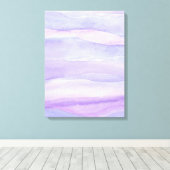 抽象芸術ラベンダーパープル海層水彩 キャンバスプリント (インサイチュ (ウッドフロア))