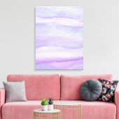 抽象芸術ラベンダーパープル海層水彩 キャンバスプリント (インサイチュ (リビング))