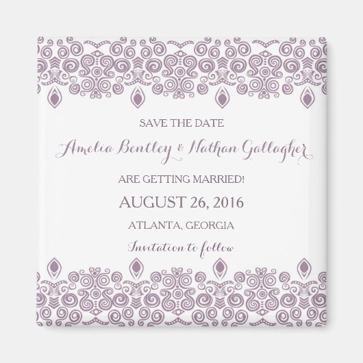 抽象芸術ラベ縁どンダー日付磁石の保存 マグネット (正面)