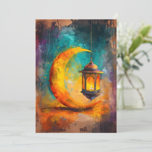 抽象芸術ラマダンクレセントエレガンスهلال رمضان 招待状 (スタンド正面)