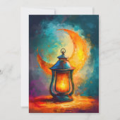 抽象芸術ラマダン三日月هل هلالك يا رمضان 招待状 (正面)