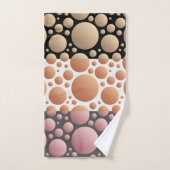 抽象芸術ランダム円 バスタオルセット (ハンドタオル)