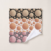 抽象芸術ランダム円 バスタオルセット (ウォッシュタオル)