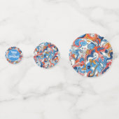 抽象芸術ランダム手書きドードル コンフェッティ (裏面)