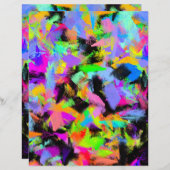 抽象芸術ランダム絵を描雑色分解紙 (正面/裏面)