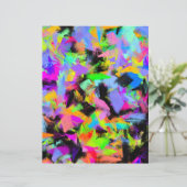 抽象芸術ランダム絵を描雑色分解紙 (スタンド正面)