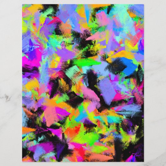 抽象芸術ランダム絵を描雑色分解紙 (正面)