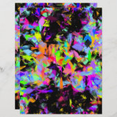 抽象芸術ランダム絵を描雑色分解紙 (正面/裏面)