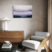 抽象芸術ランドスケープのアートワーク、ダークリバー キャンバスプリント