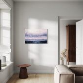 抽象芸術ランドスケープのアートワーク、ダークリバー キャンバスプリント