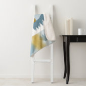 抽象芸術ランドスケープゴールデンウィンターサンセットサンライズ シェルパブランケット (インサイチュ)