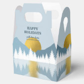 抽象芸術ランドスケープゴールデンウィンターハッピーホリデイズ フェイバーボックス (オープン)