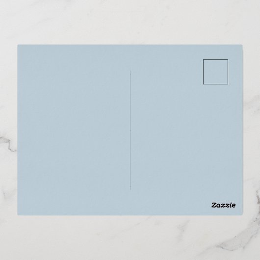 抽象芸術ランドスケープゴールデンウィンターハッピーホリデイズ 箔シーズンポストカード (裏面)