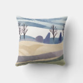 抽象芸術ランドスケープミニマルスタイル クッション (裏面)