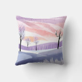 抽象芸術ランドスケープミニマルスタイル クッション (裏面)