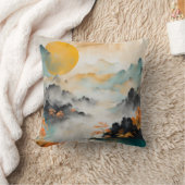 抽象芸術ランドスケープワビサビ#2 クッション (ブランケット)