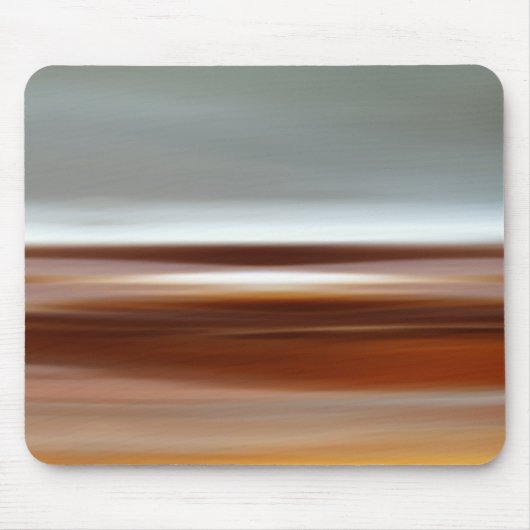 抽象芸術ランドスケープ海ホライゾントワイライトホリデイズ マウスパッド (正面)