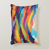 抽象芸術ランドスケープ渓谷自然背景 アクセントクッション (正面(垂直))