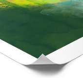 抽象芸術ランドスケープ絵画アート ポスター (角)