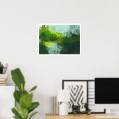 抽象芸術ランドスケープ絵画アート ポスター (ホームオフィス)